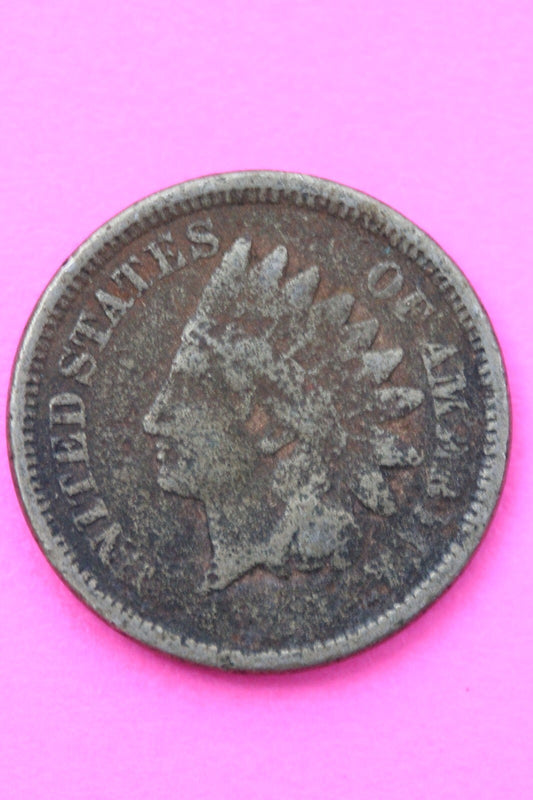 1859 Copper Nickel Indian Head Cent Penny Exact Early Type Coin Pictured 101