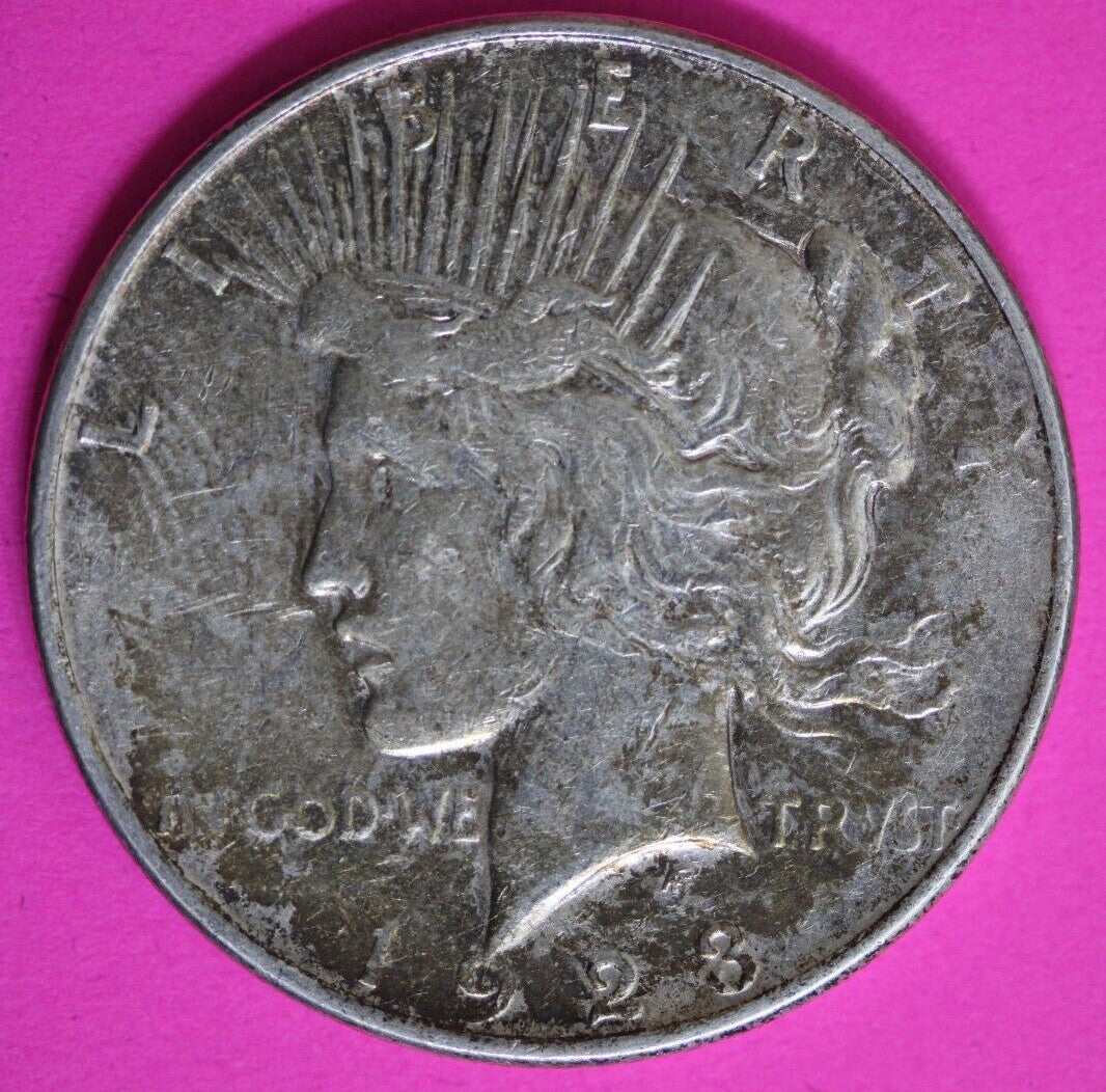 Toned 1923 D Liberty Peace Silver Dollar Exact Coin In Pics Semi Key Date 33