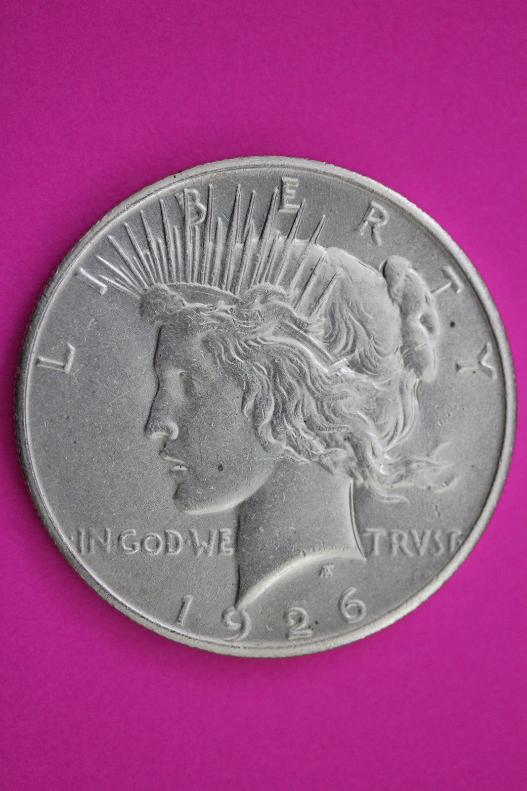 1926 P Peace Silver Dollar LIberty Coin Guaranteed Genuine American Seller 1985