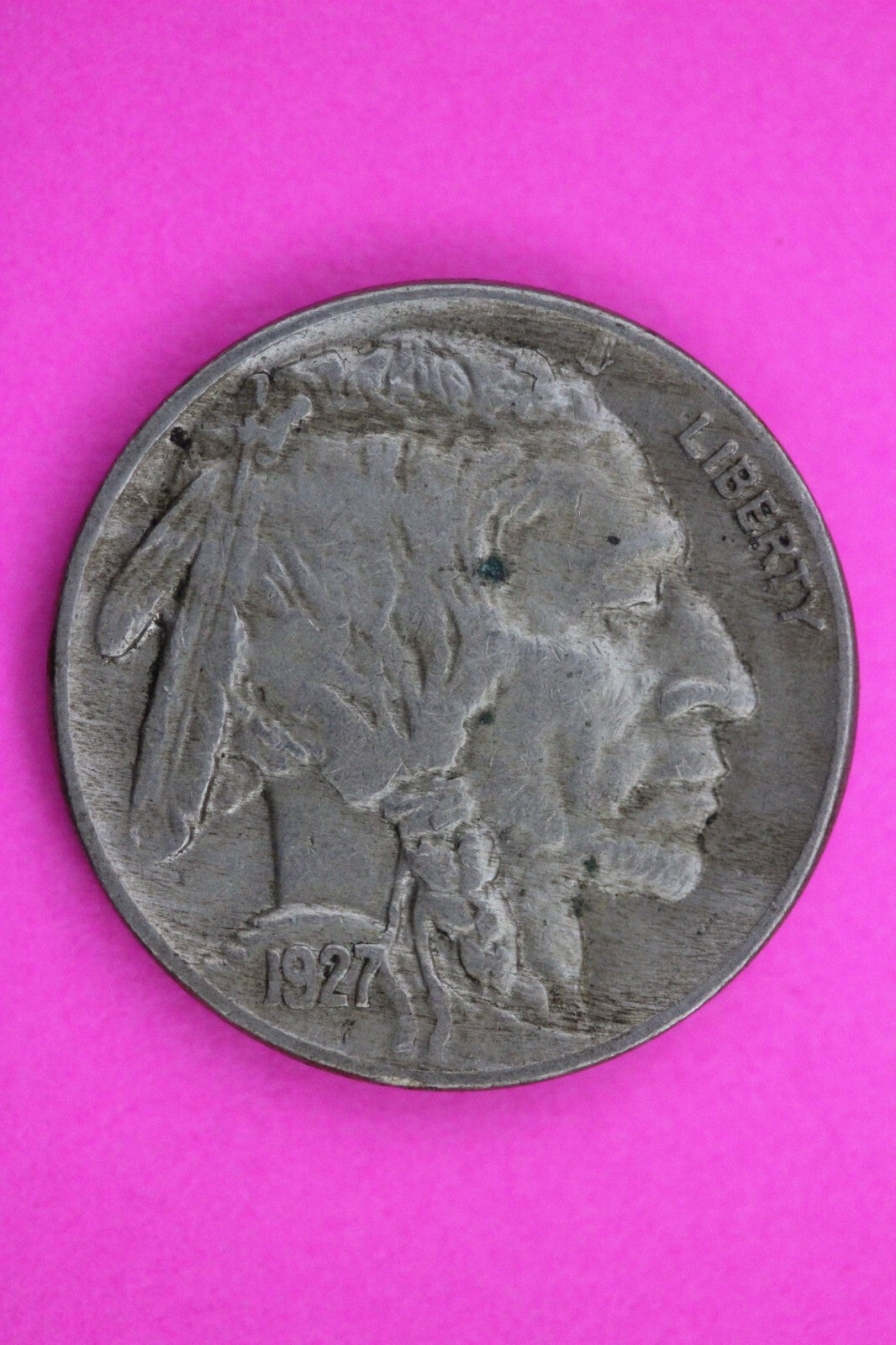High Grade 1927 P Buffalo Indian Nickel Exact Coin Pictured Philadelphia Mint 14