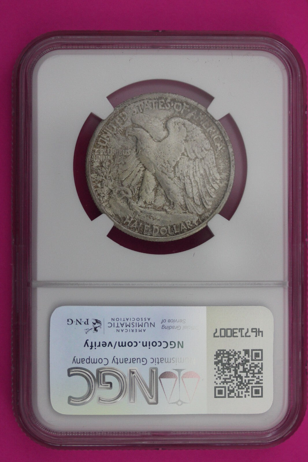 1946 S MS 63 Walking Liberty Half Dollar NGC Graded Certified Authentic 224