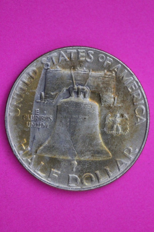 1961 D Ben Franklin Silver Half Dollar FBL Guaranteed Authentic & Genuine 1037