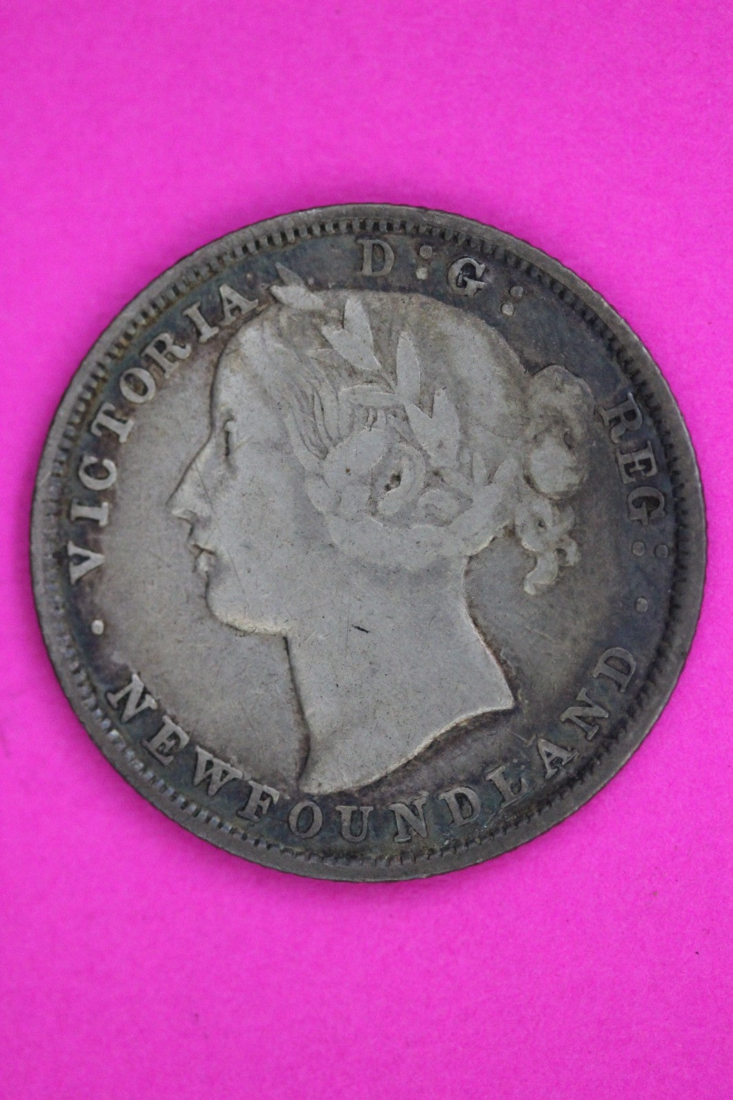 1873 Newfoundland Canada 20 TWENTY Cent Silver Coin Guaranteed Authentic 2237