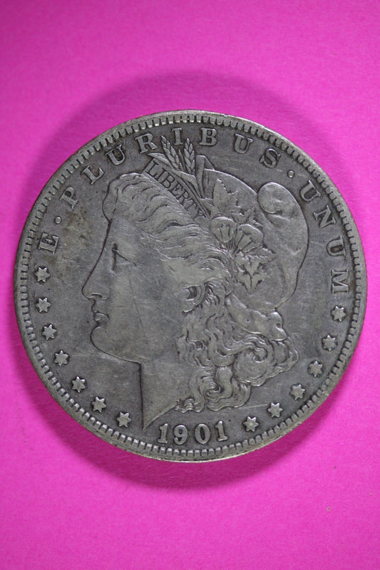 1901 S Morgan Lady Liberty Silver Dollar Guaranteed Authentic & Genuine 2681