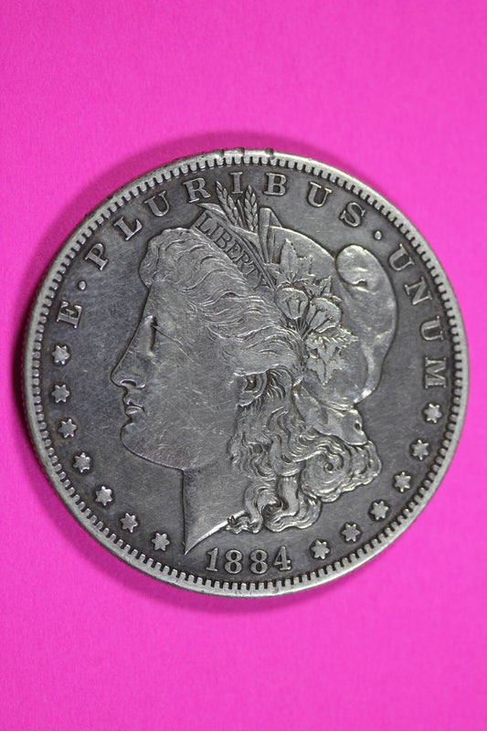 High Grade 1884 S Morgan Liberty Silver Dollar Rare Key Date San Francisco 116