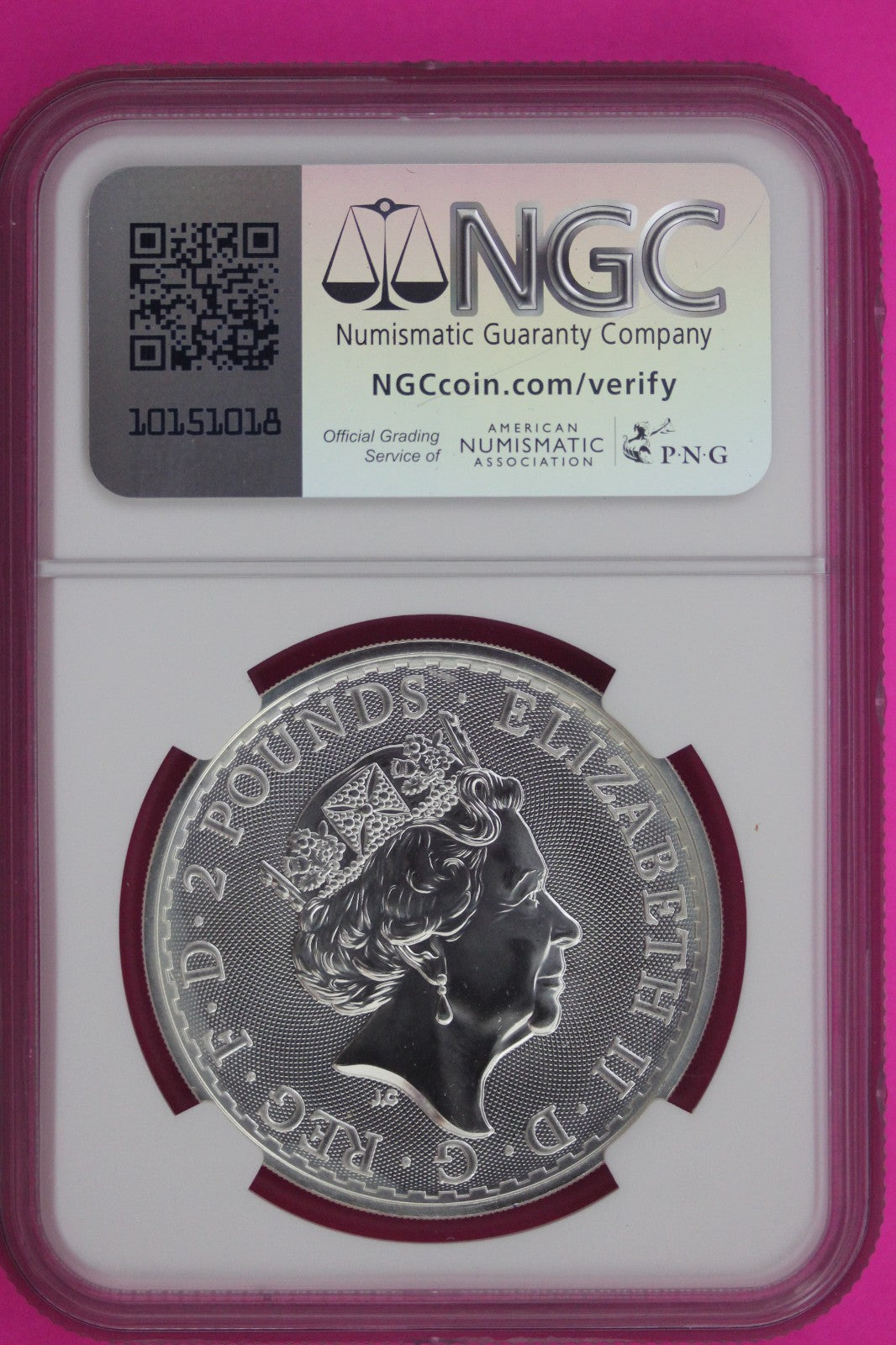 2017 MS 69 Great Britain £2 Britannia 20th Anniversary Privy NGC Graded 864