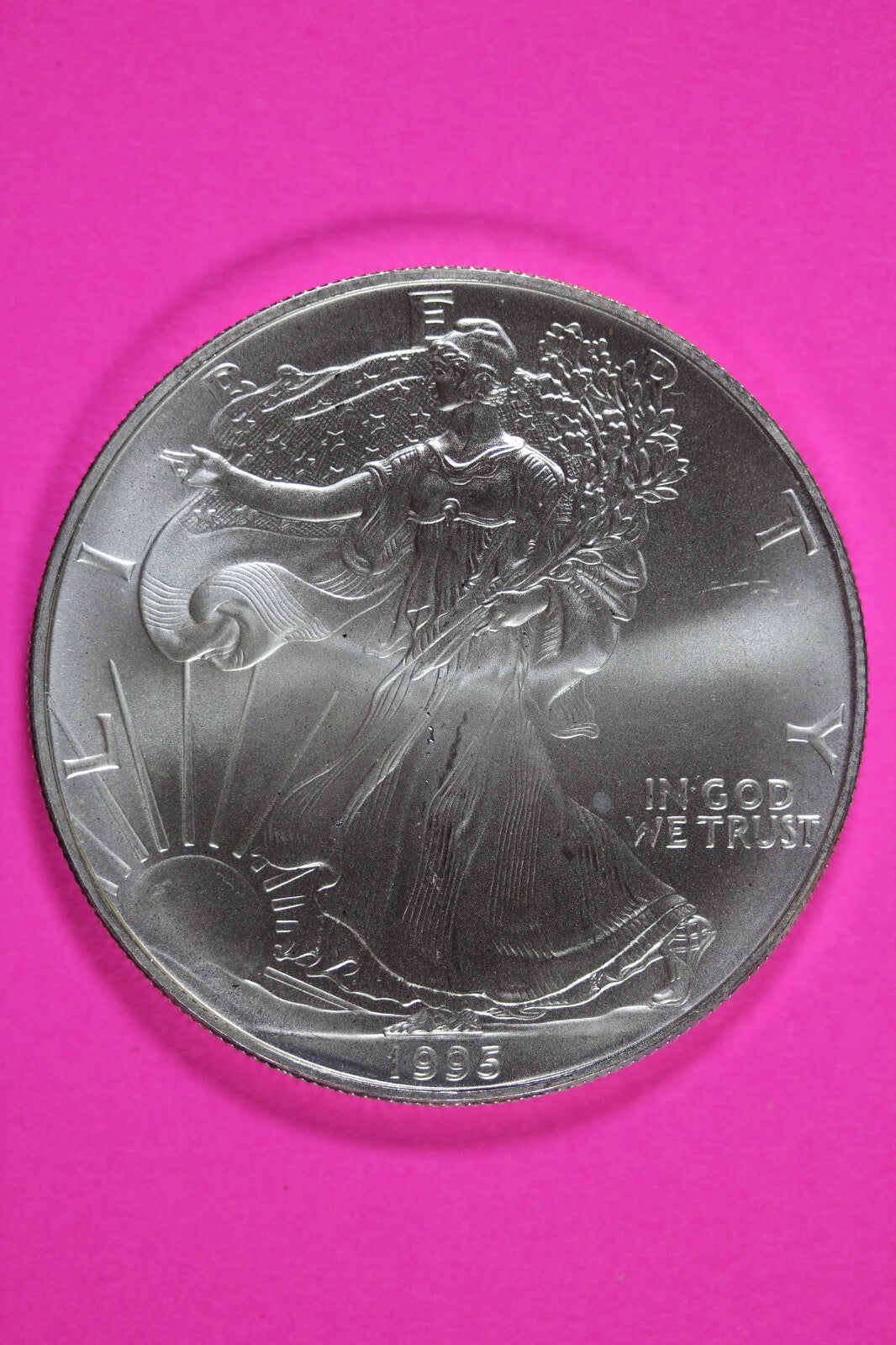 Key Date 1995 BU American Silver Eagle Key Date 1 Ounce .999 Exact Coin Shown 04