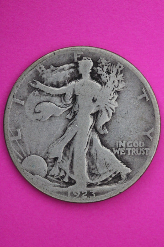 1923 S Walking Liberty Walker Half Dollar Coin Semi Key Date Coin Genuine 0440N