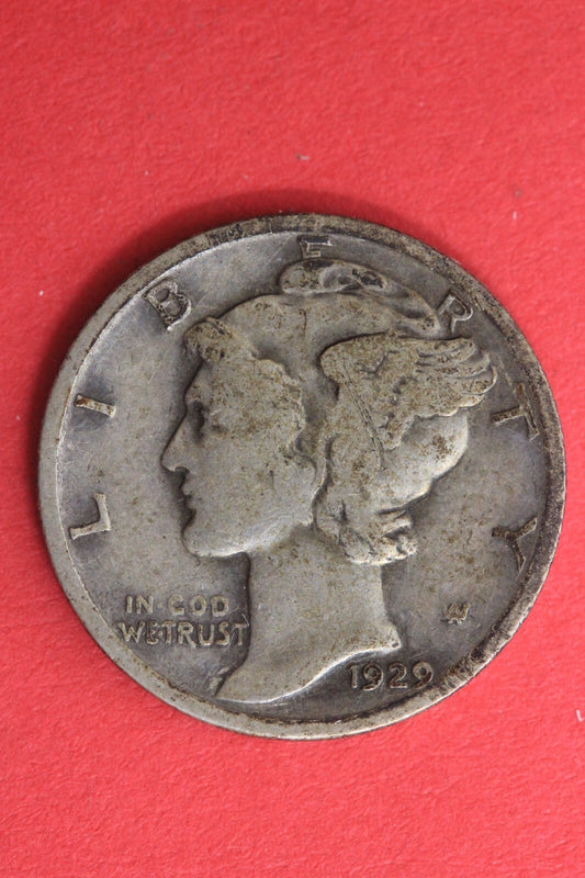 1929 P Silver Mercury Dime Exact Coin Shown  125