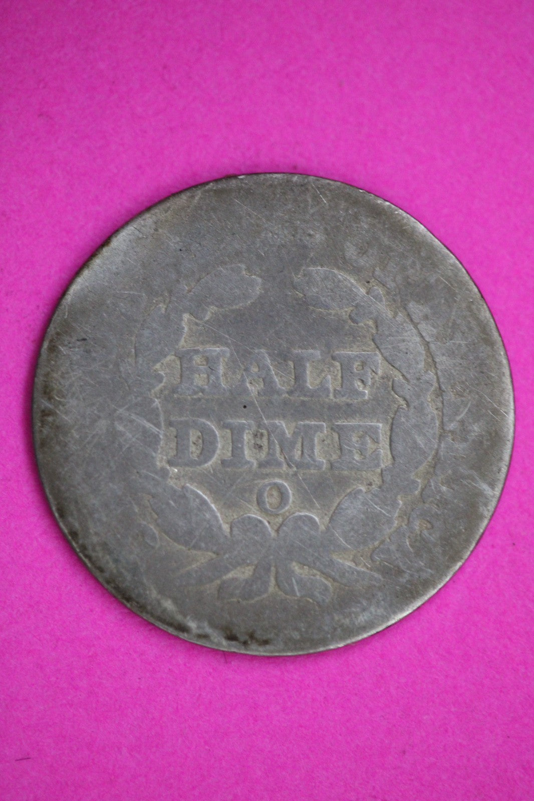 1852 O Seated Half Dime Silver Exact Coin Shown Filler Damaged Bent 2737