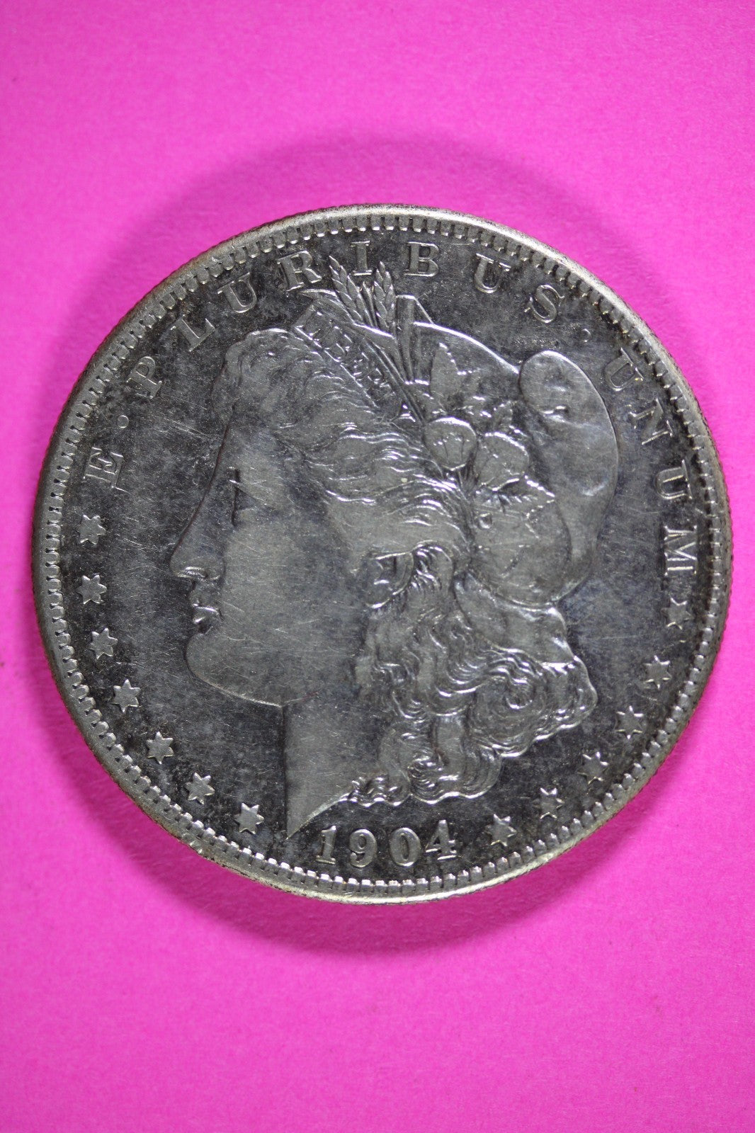 1904 S Morgan Lady Liberty Silver Dollar Guaranteed Authentic & Genuine 2677