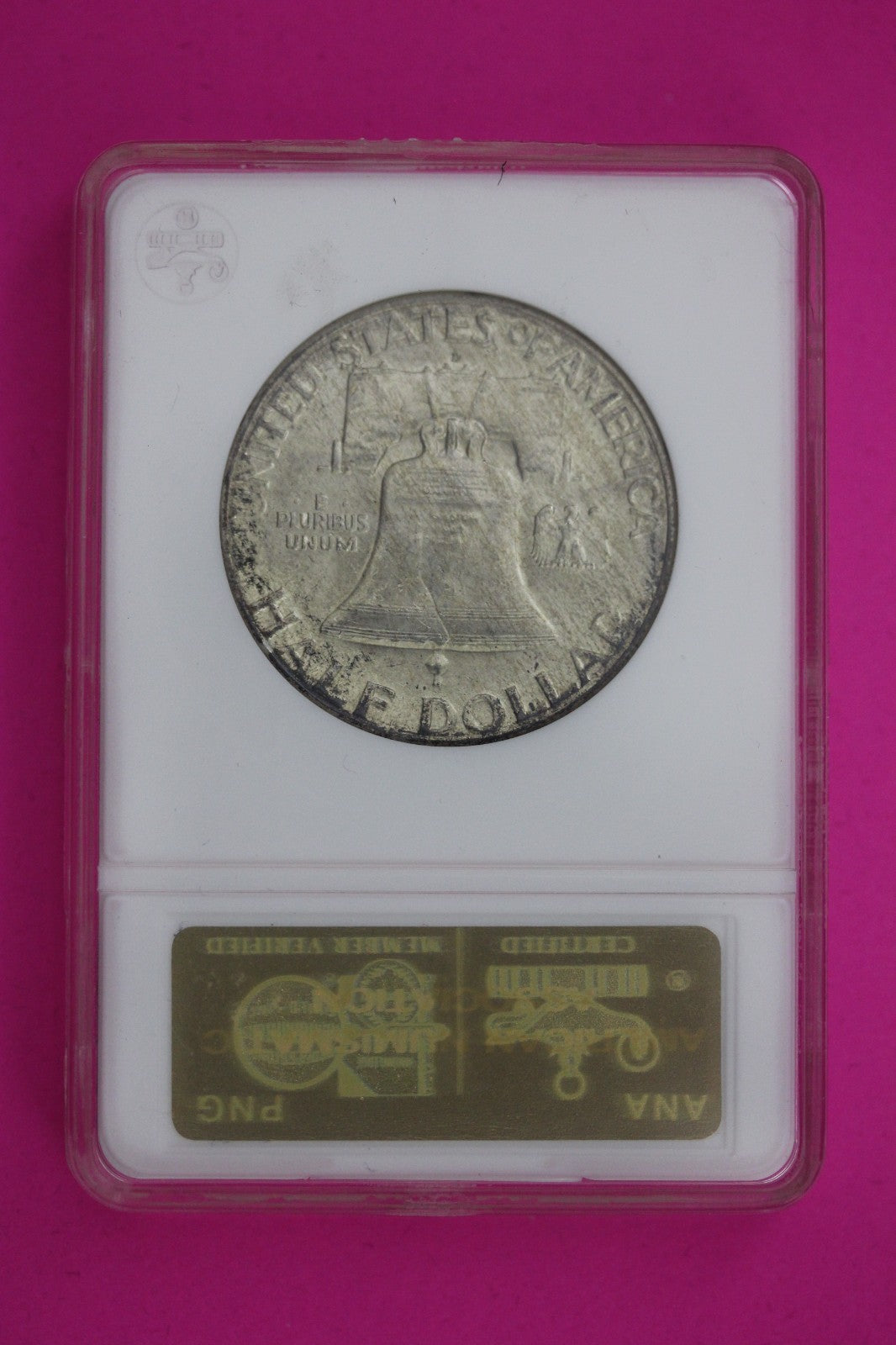 1948 D MS 63 Ben Franklin Silver Half Dollar ANACS Certified Authentic Slab 1189