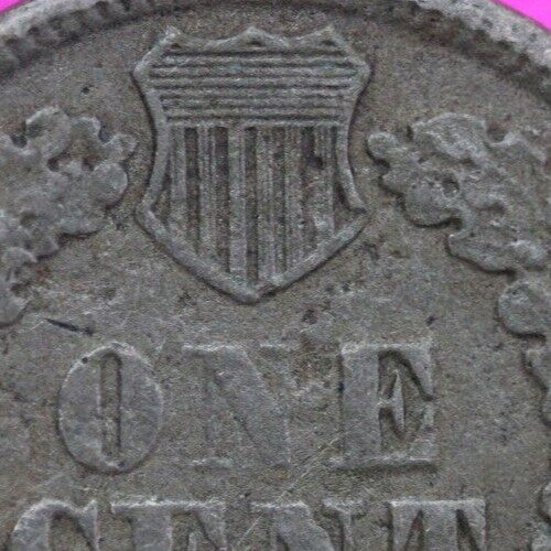 1863 Copper Nickel Indian Head Cent Penny Exact Early Type Coin Pictured 21
