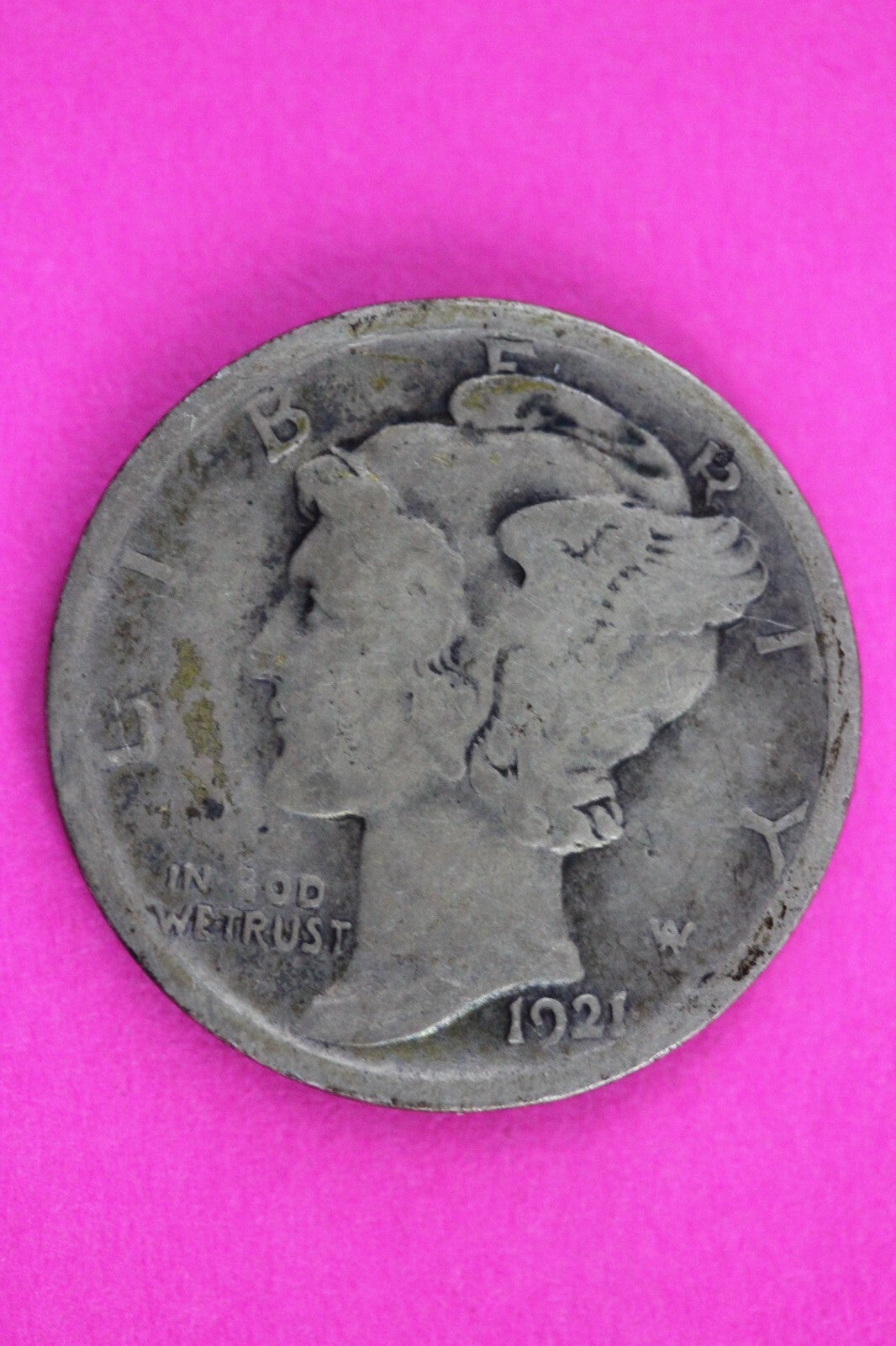 Key Date 1921 P Mercury Winged Liberty Dime Silver You Get Same Coin In Pics 31