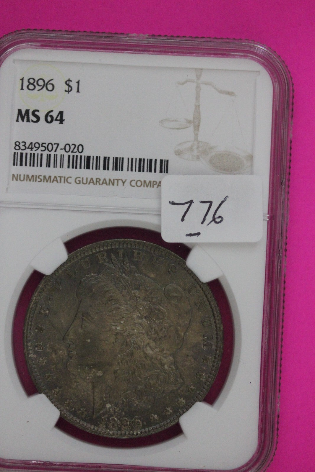 1896 P MS 64 Liberty Morgan Silver Dollar NGC Certified Graded Authentic 776