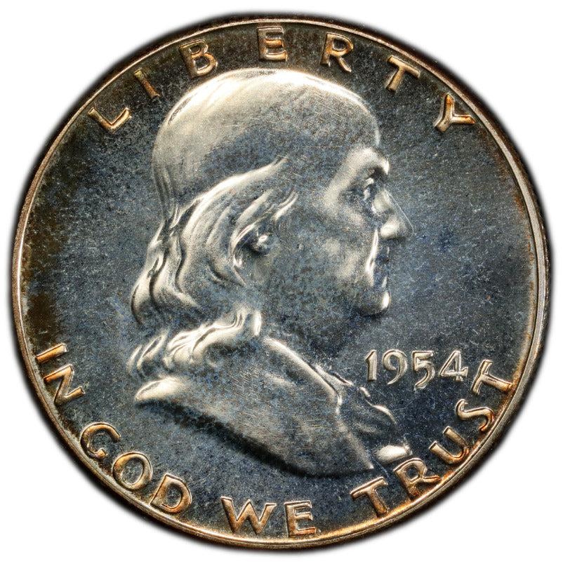 Toned 1954 PR 67 Ben Franklin Half Dollar NGC Certified Graded Authentic 363