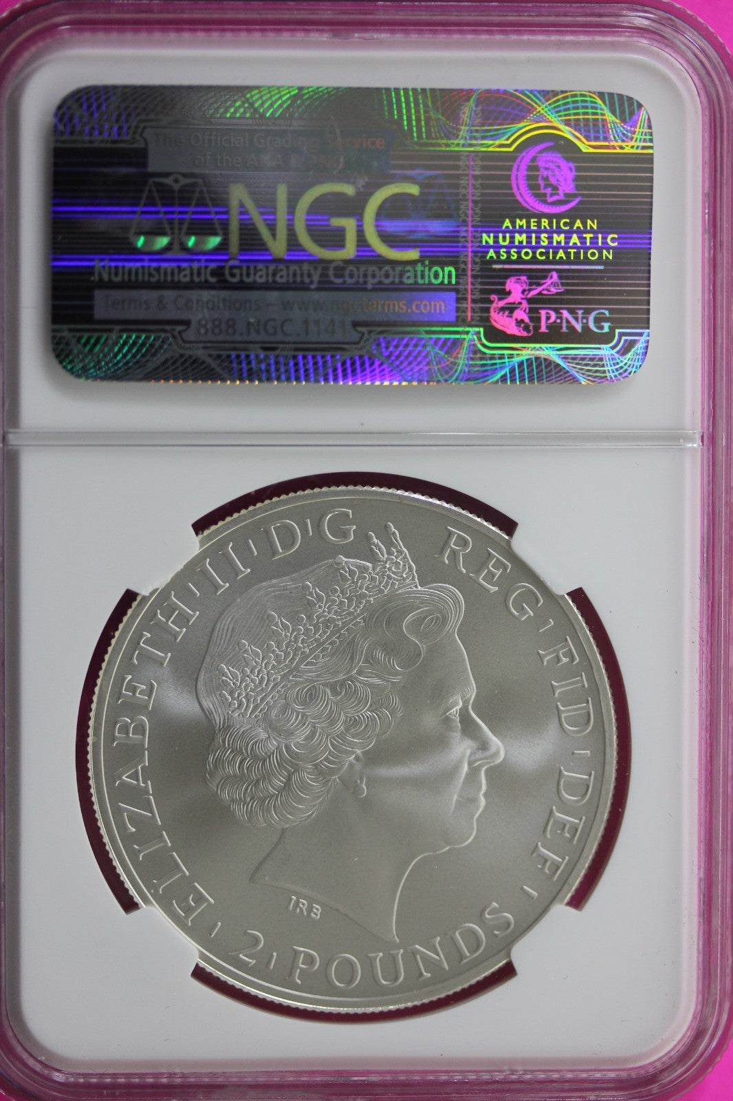 2011 MS 69 Matte Great Britain £2 Britannia 1 of 2337 Struck NGC Graded Slab 63