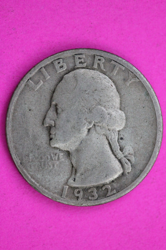 1932 S George Washington Silver Quarter Guaranteed Authentic Genuine Coin 1641