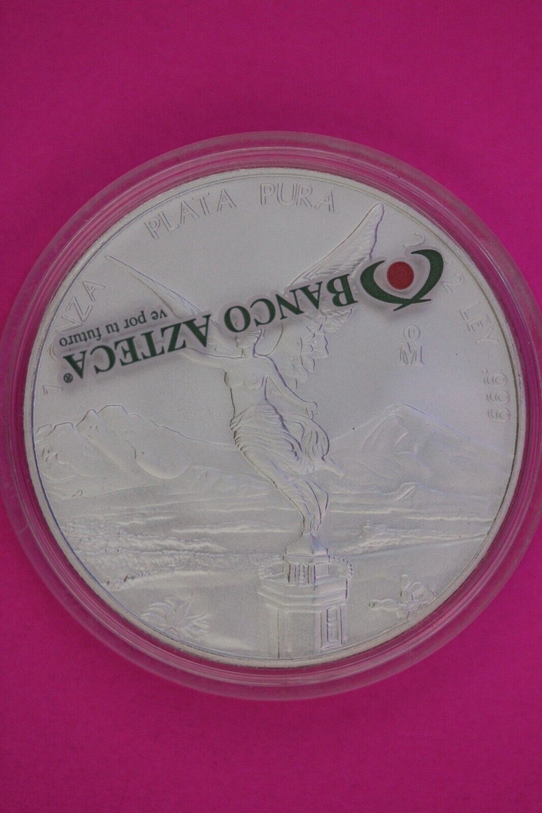 Gem BU 2012 Banco Azteca Mexico Libertad Same Silver Coin In Pics Capsule 10