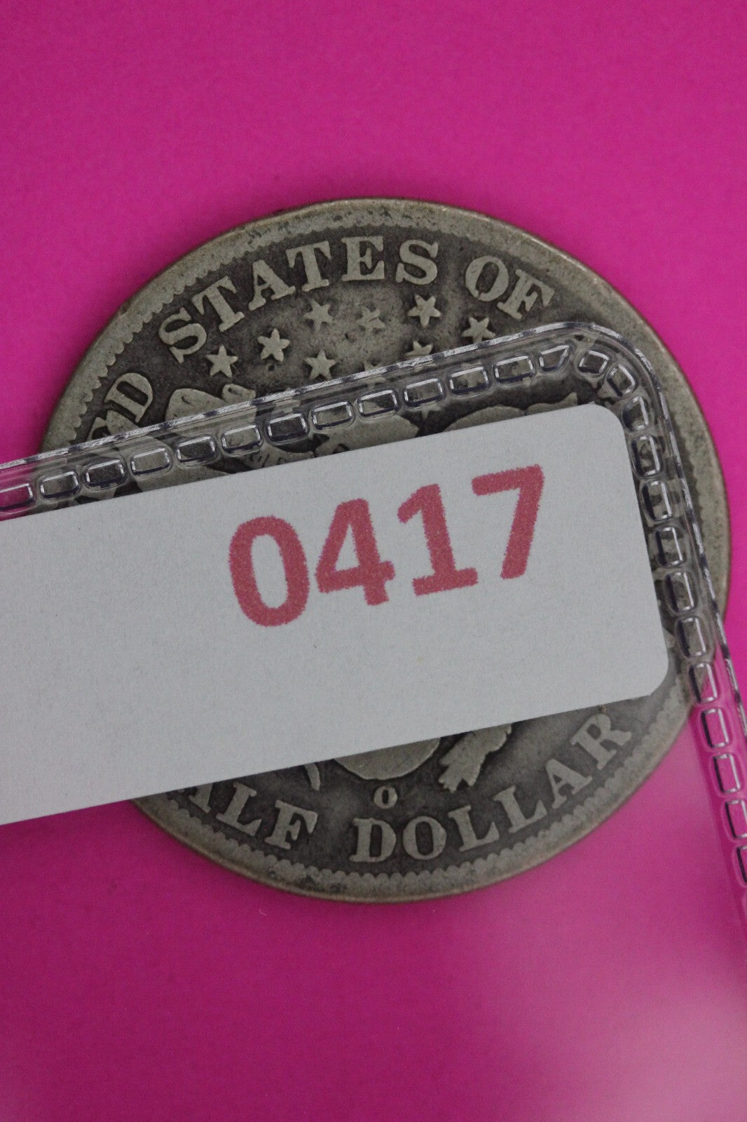 1896 O Barber Liberty Half Dollar Silver Coin Scarce Semi Key Date Genuine 0417N