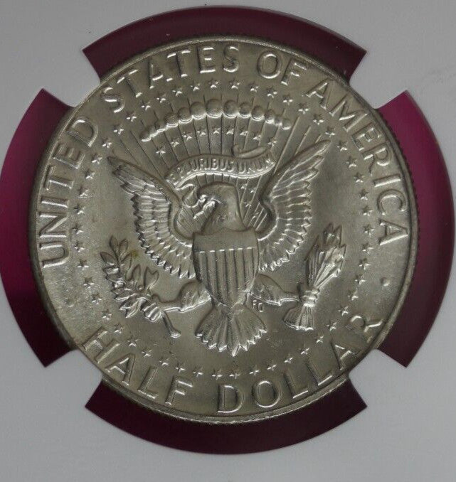 1969 D MS 64 Kennedy Half Dollar NGC Graded Certified Authentic Slab Silver 1370
