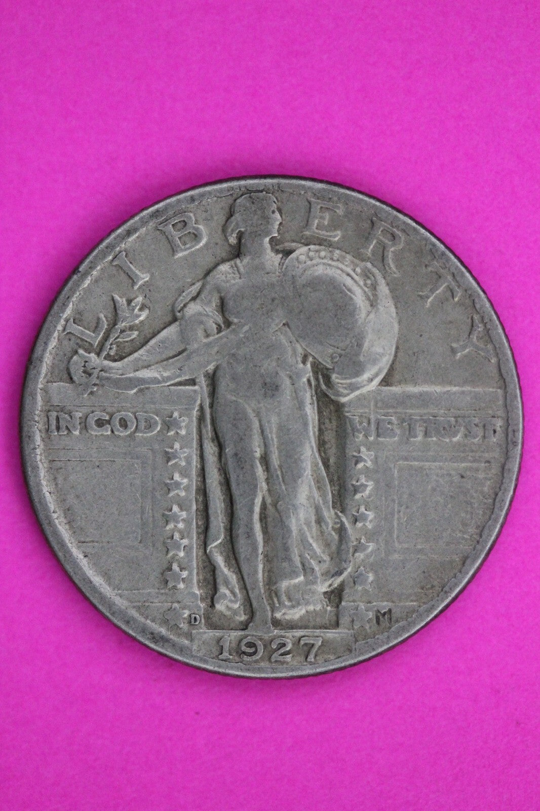 1927 D Standing Liberty Silver Quarter Semi Key Date Coin Exact Coin In Pic 38