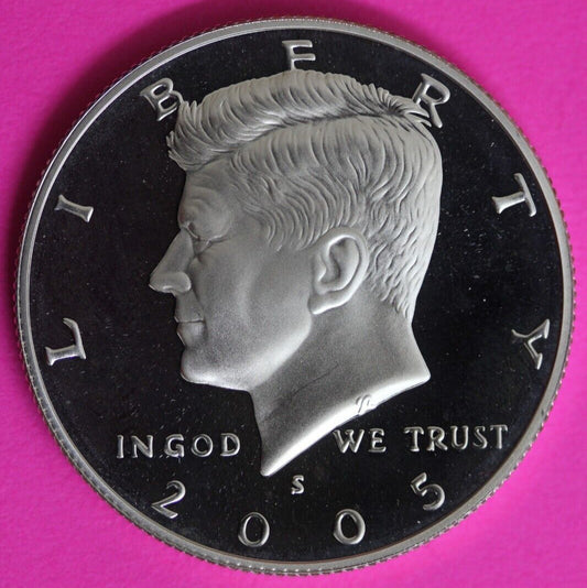 GEM Proof Silver 2005 S John F Kennedy Half Dollar Exact Coin Shown Tom 30