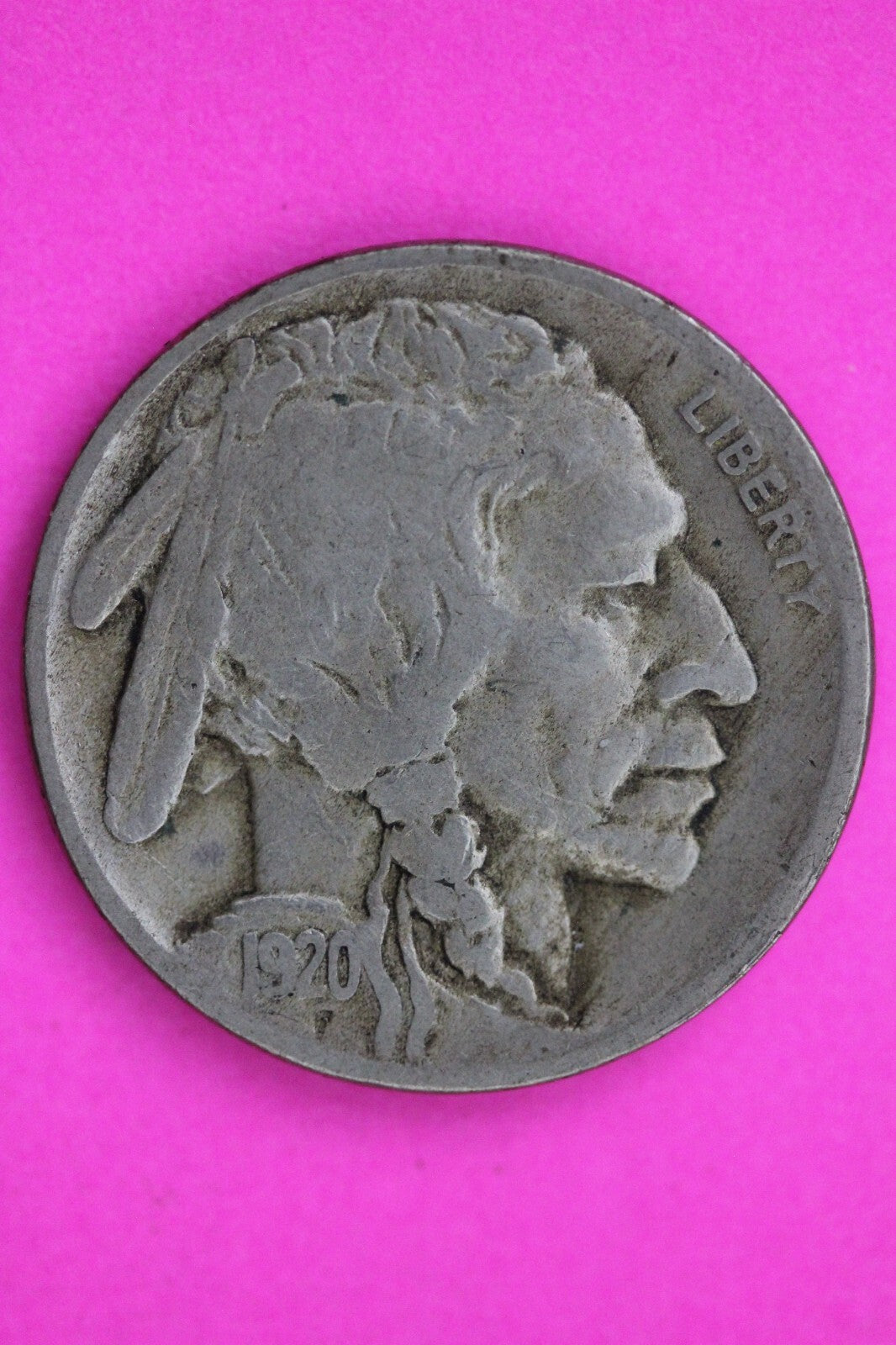 1920 S Buffalo Nickel Semi Key Date Coin Guaranteed Authentic & Genuine 0741N