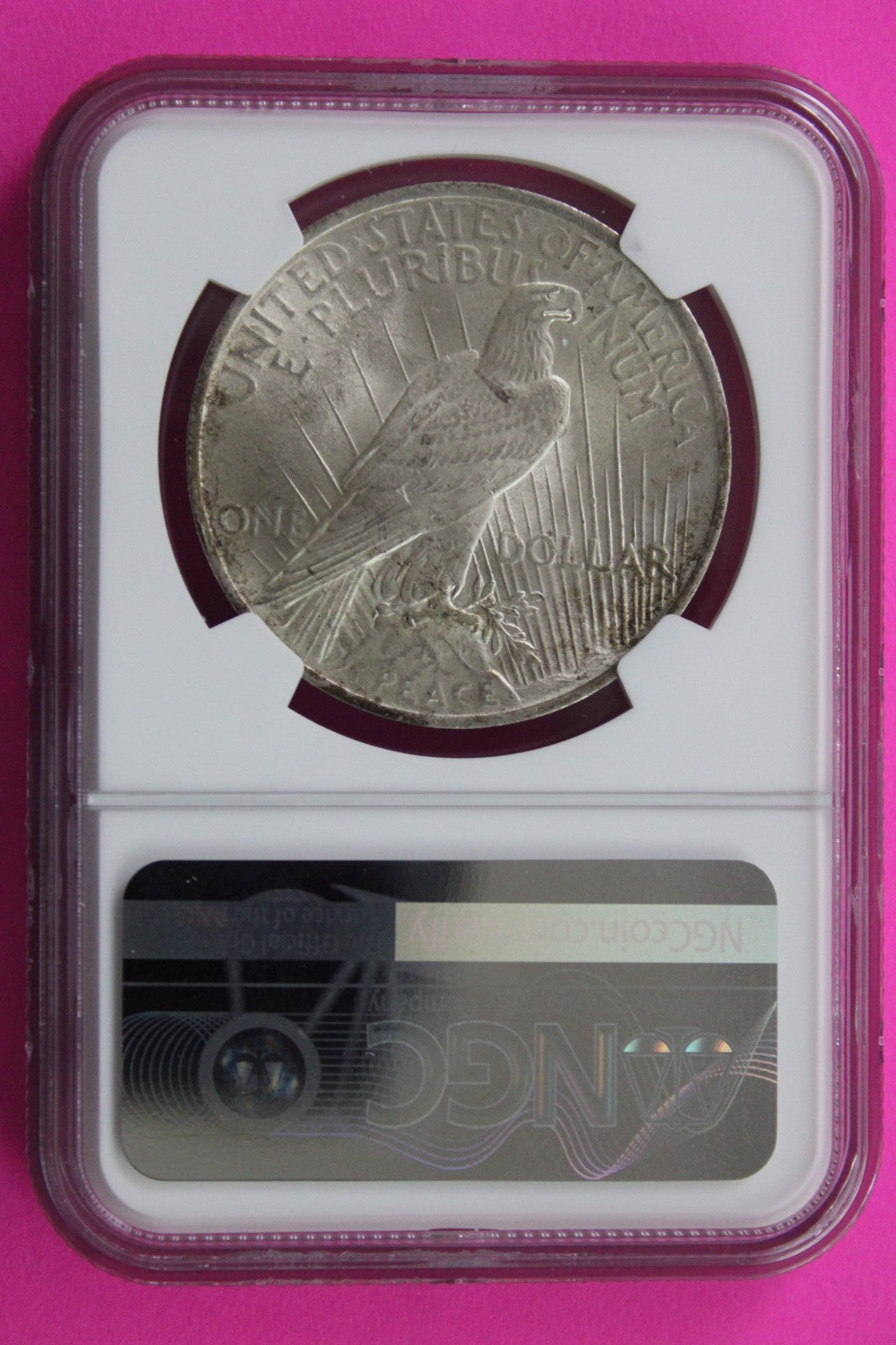 1923 P MS 63 Liberty Peace Silver Dollar NGC Certified Graded Authentic 730