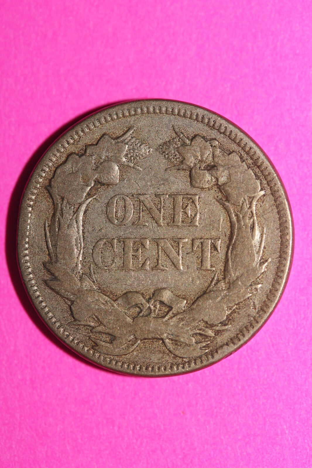 1857 Flying Eagle Cent Penny Exact Scarce Early Type Coin as Pictured 15