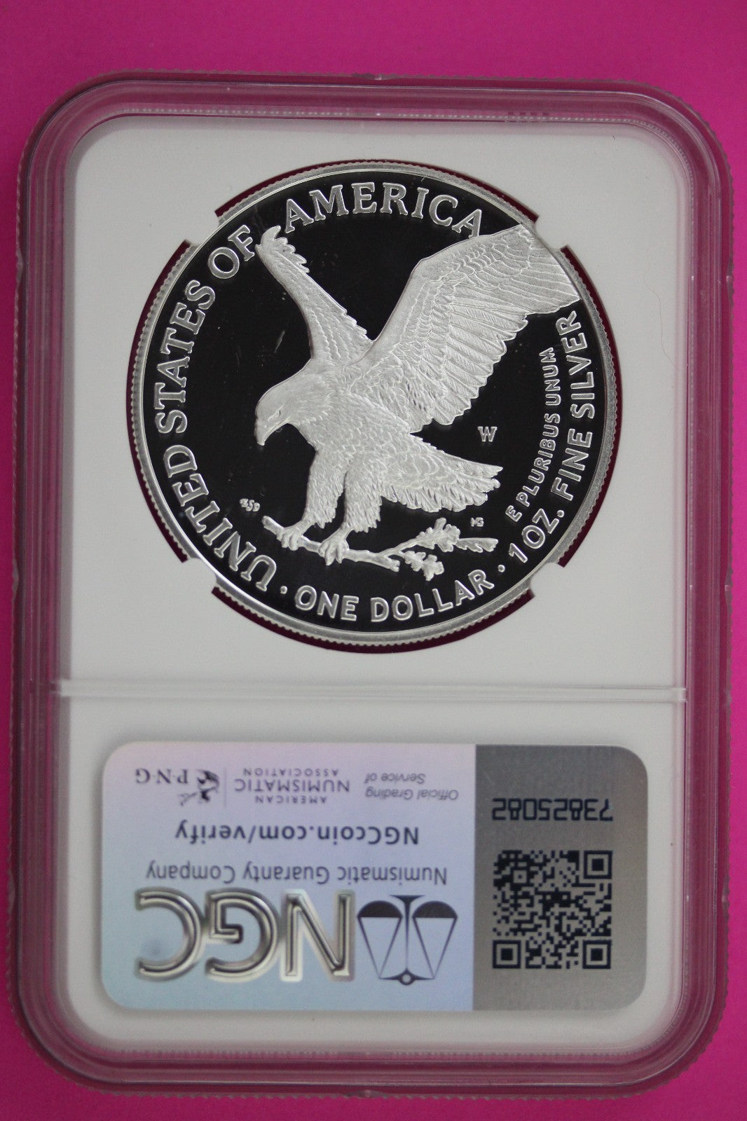 2025 W PF 70 Silver Eagle Moy Signature Proof Ultra Cameo 1 OZ NGC Slab 890