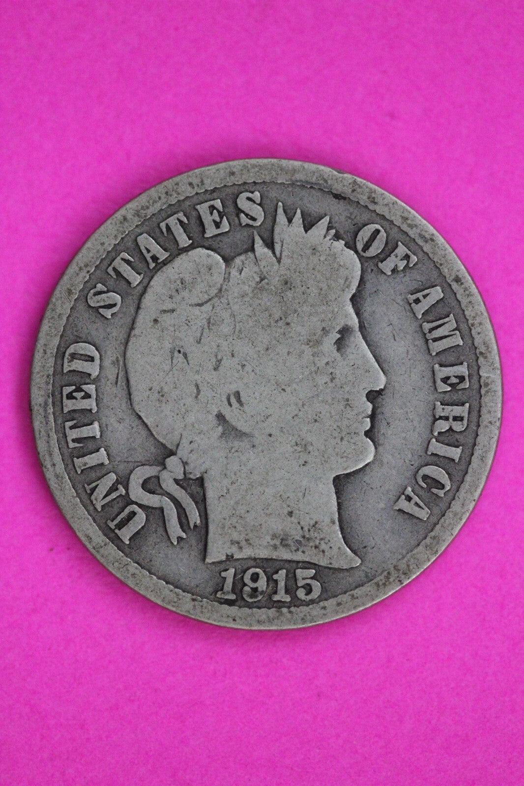 1915 S Barber Liberty Dime Silver Coin Guaranteed Authentic Free Shipping 1552