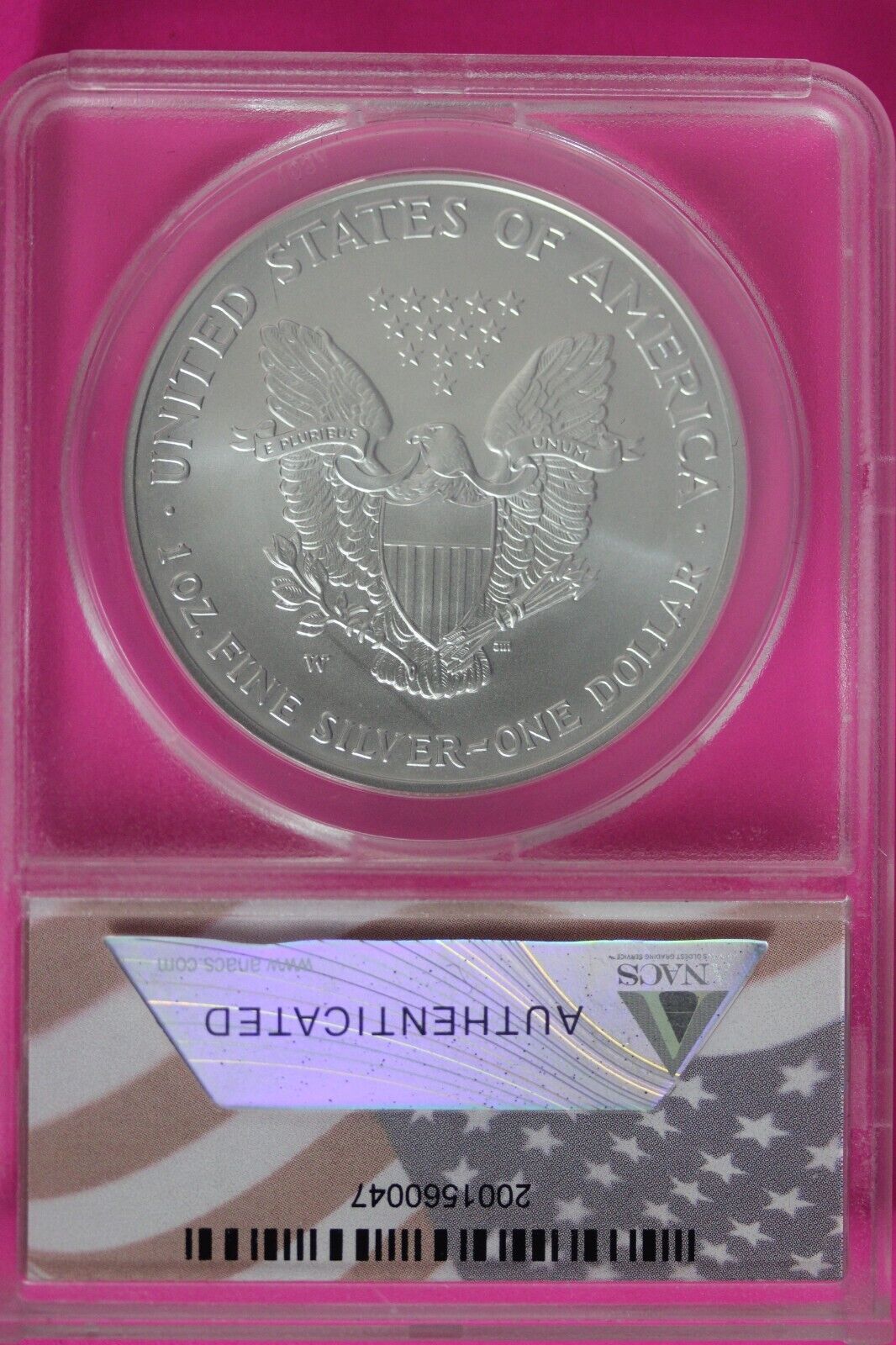 2006 W SP 70 Silver American Eagle 5 20th Anniversary ANACS Certified Graded 869