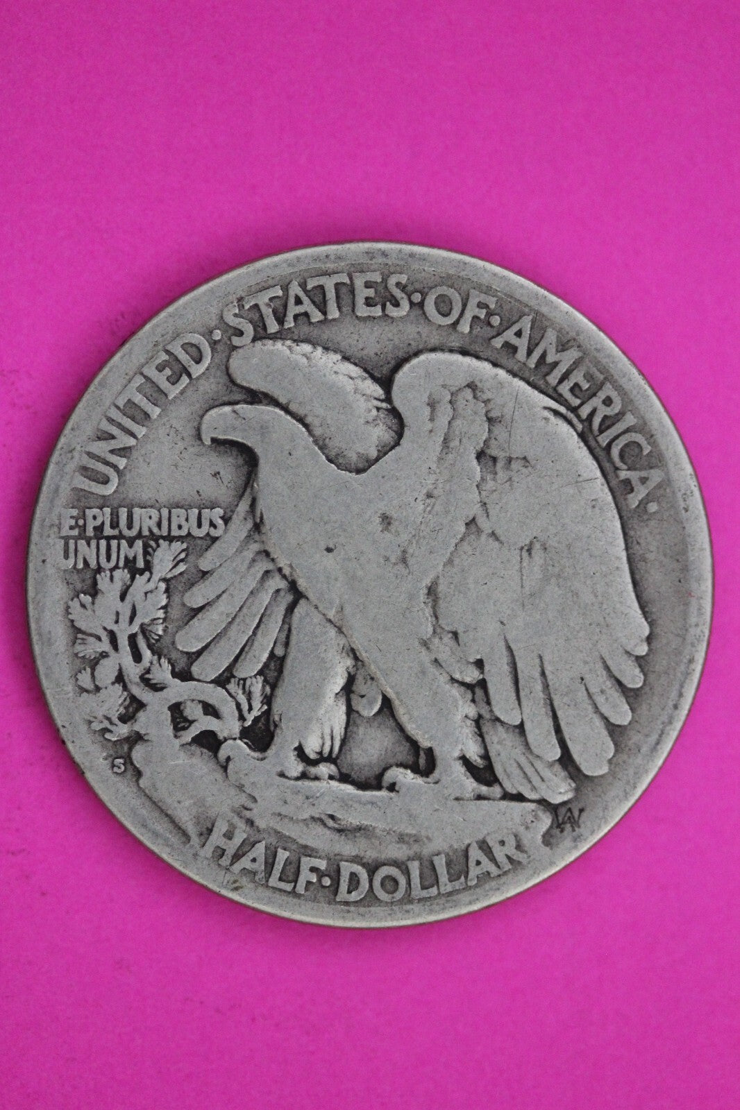 1921 S Walking Liberty Silver Half Dollar Guaranteed Authentic Genuine Coin 1157