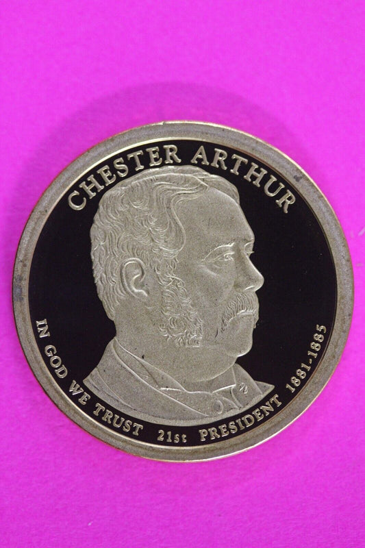 Proof 2012 S Chester Arthur Presidential Dollar DCAM Same Coin In Pics TOM 11
