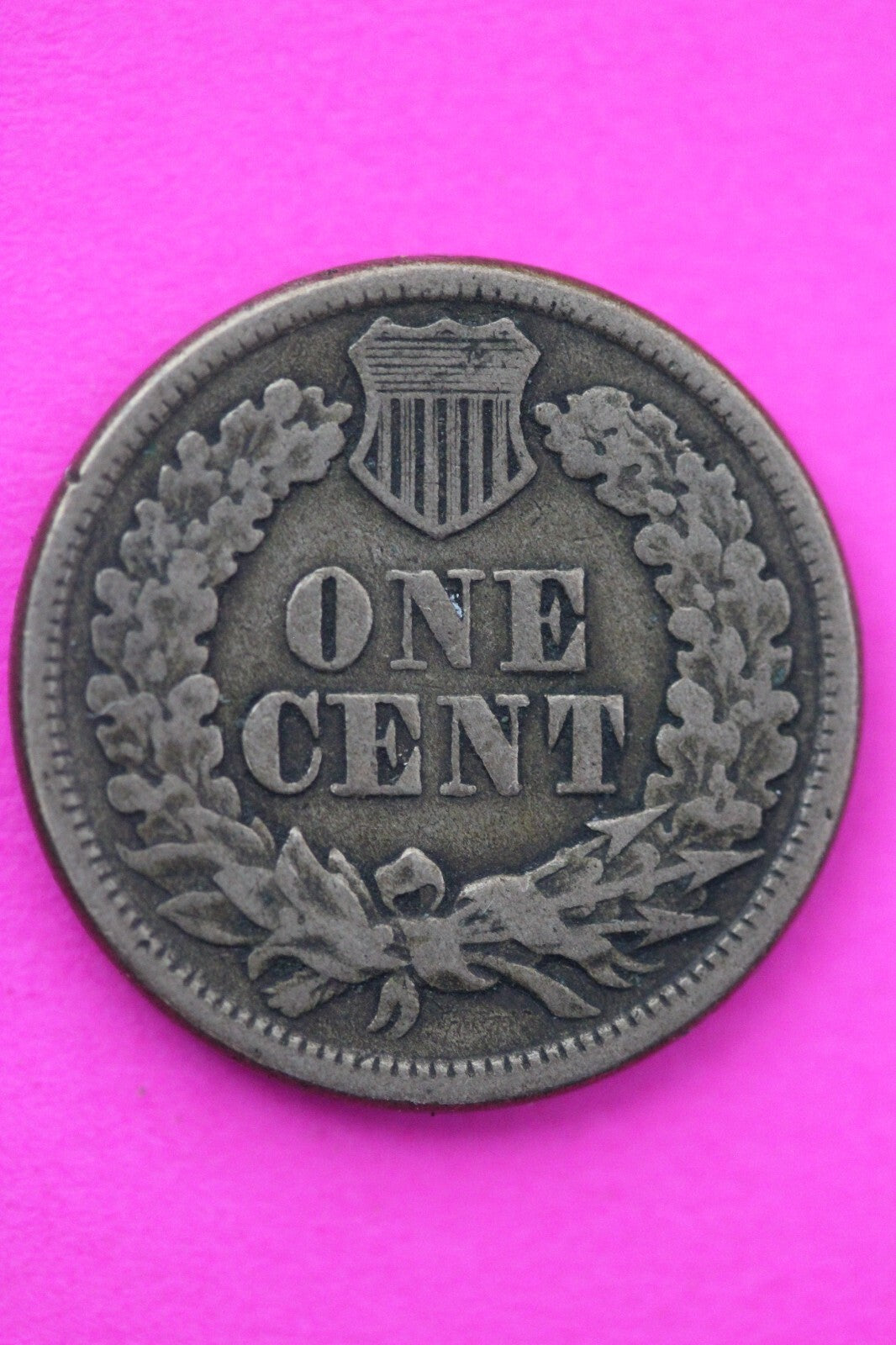 1863 Copper Nickel Indian Head Cent Penny Early Type Coin Exact Coin Pictured 39