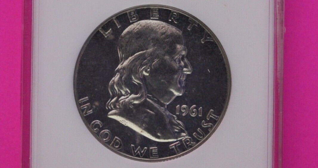 1961 PF 65 Double Die Reverse Die 1 Proof Ben Franklin Half Dollar ANACS 949