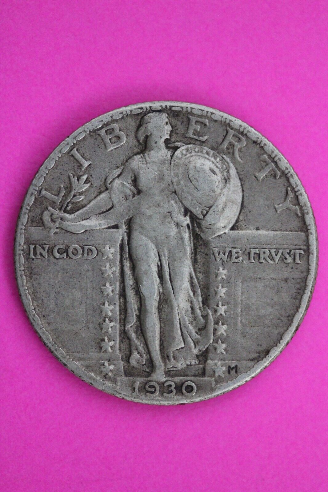 High Grade Full Date 1930 P  Standing Liberty Silver Quarter Key Date Coin 17