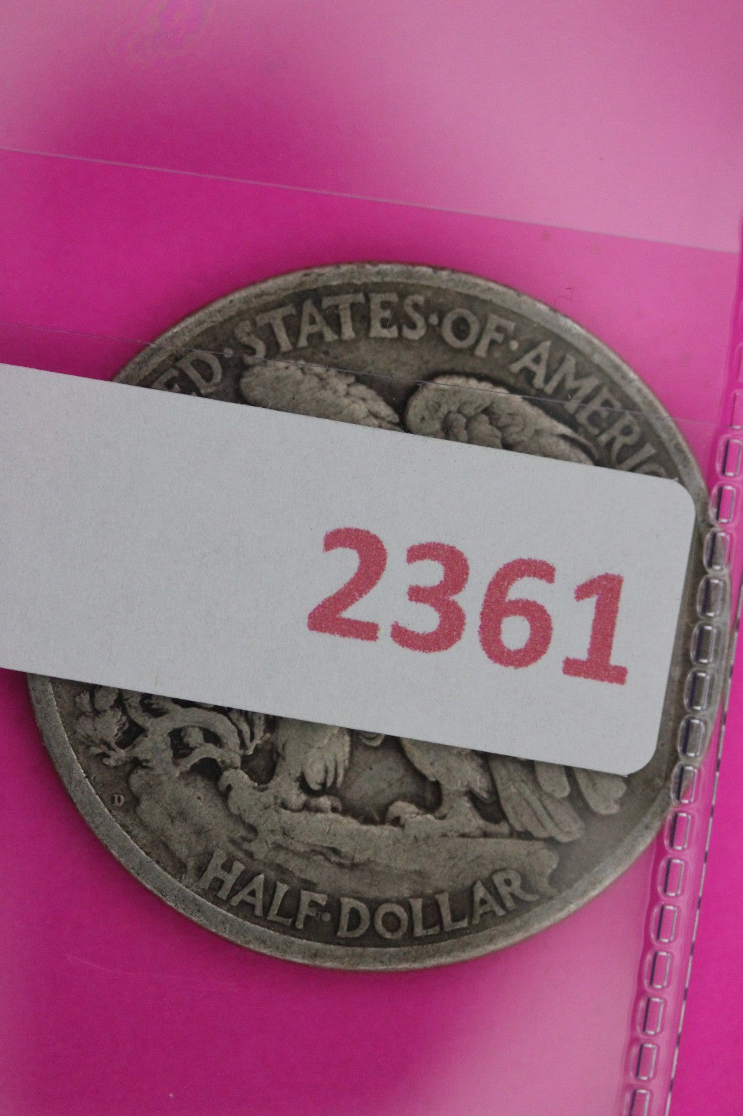 1918 D Walking Liberty Silver Half Dollar Guaranteed Authentic Genuine Coin 2361