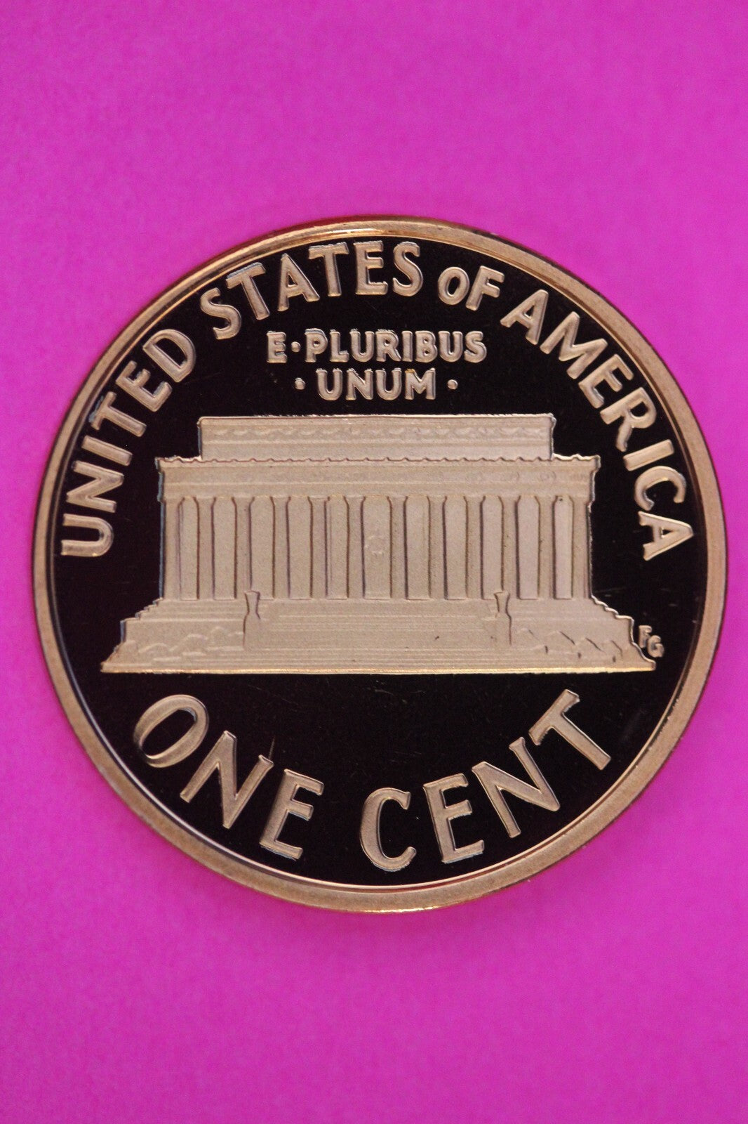 Gem Proof 2007 S Ultra Deep Cameo Lincoln Memorial Cent Same Coin In Pics TOM16