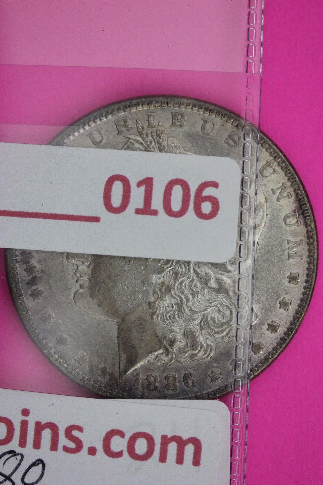 Rainbow Toned 1886 P Liberty Morgan Silver Dollar Coin Guaranteed Authentic 106N