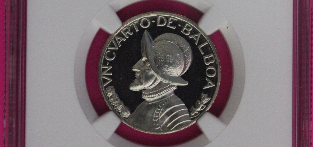 Top Pop 1972 Panama PF 69 Proof 1/4 Balboa NGC Graded Certified  Slab 1025