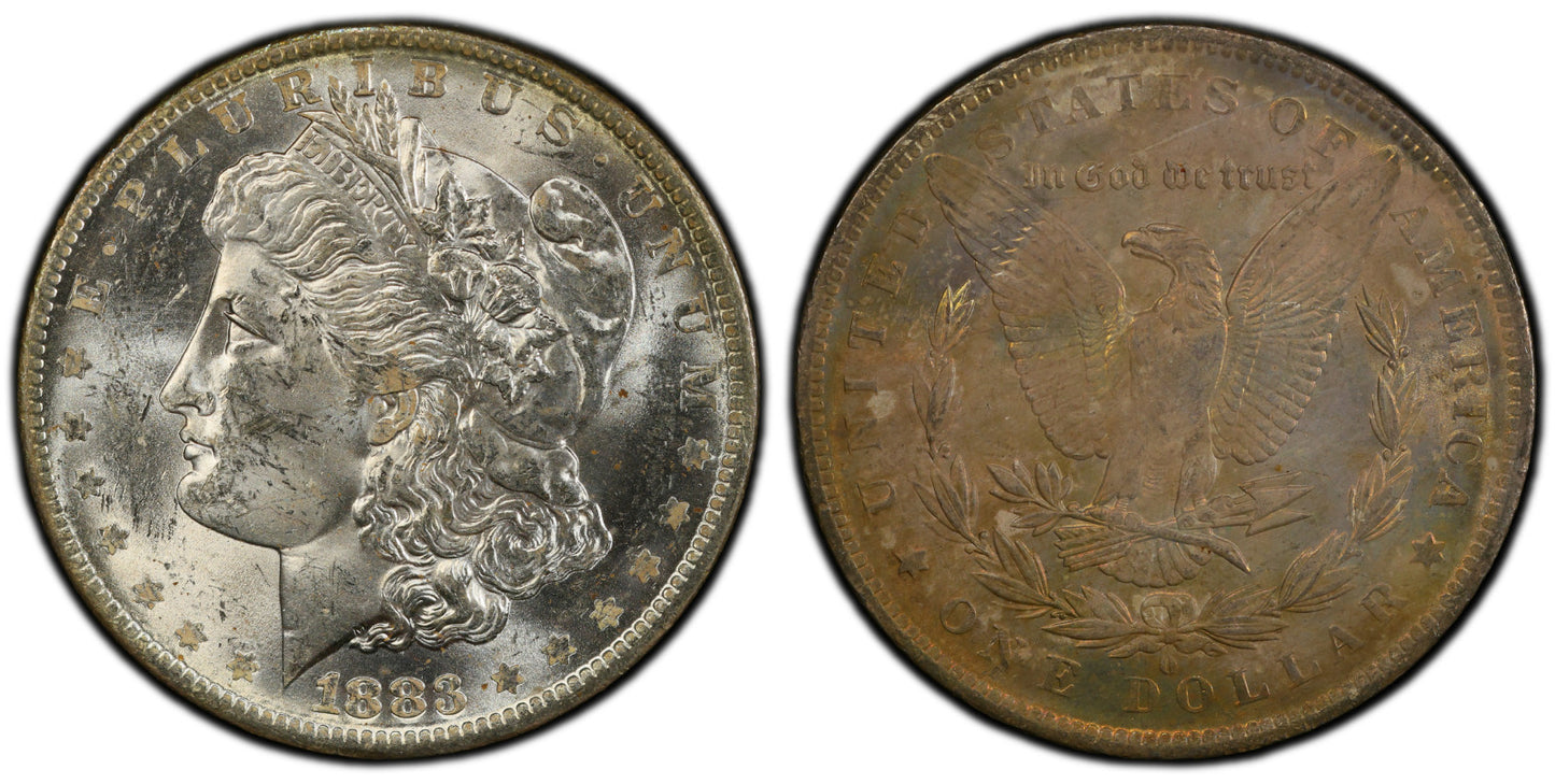 Toned 1883 O MS 61 Morgan Liberty Silver Dollar PCGS Certified Graded Slab  975