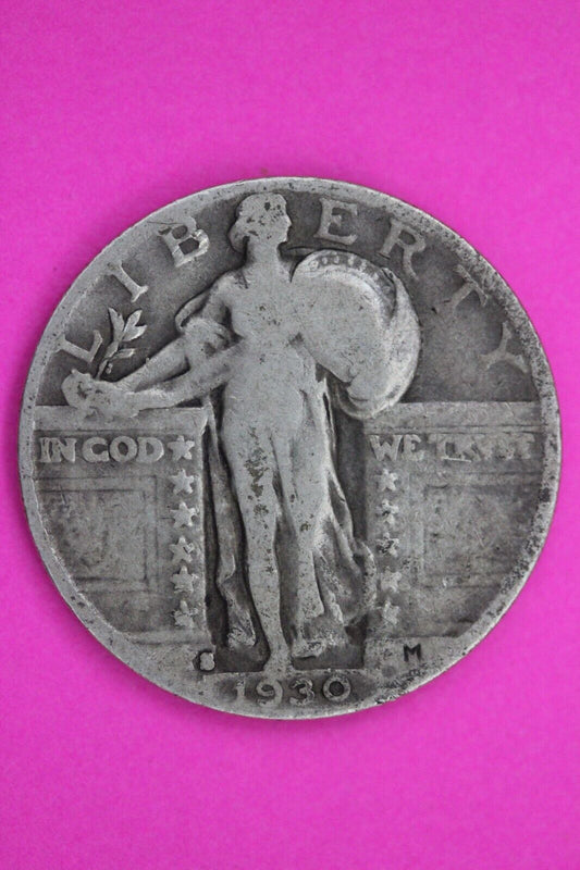 Full Date 1930 S Standing Liberty Silver Quarter You Get The Coin In Pics TOM 81