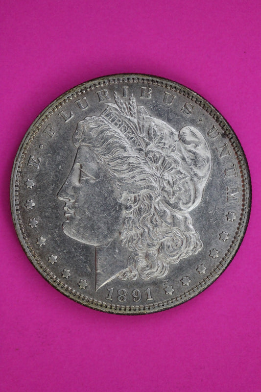 1891 S Morgan Lady Liberty Silver Dollar Guaranteed Authentic & Genuine 1770