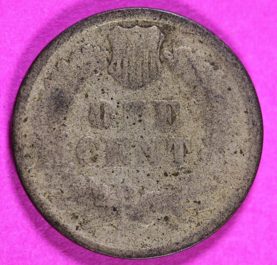 1865 Indian Head Cent Penny Scarce Early Type Coin Exact Coin Pictured 178
