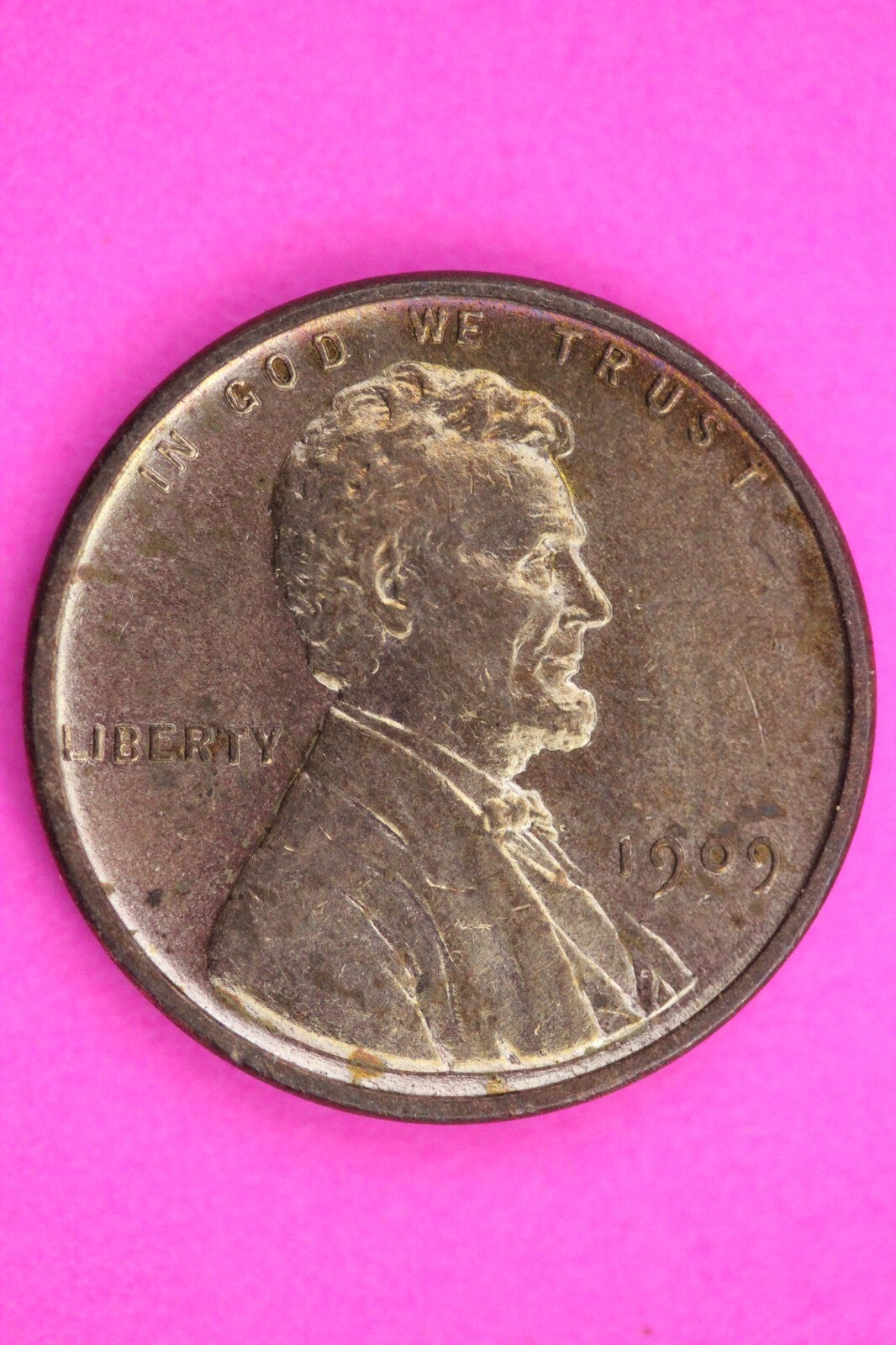 High Grade 1909 P VDB Red Abraham  Lincoln Wheat Cent Rare Key Date Coin 01