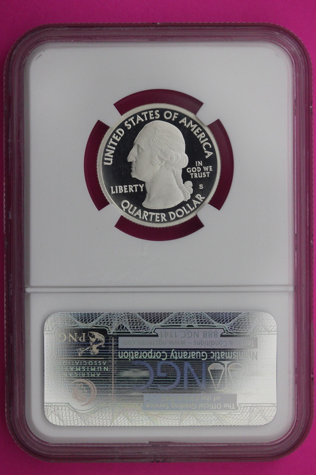 2012 S PF 70 Silver Quarter Hawaii Volcanoes NGC Graded Certified Slab 455