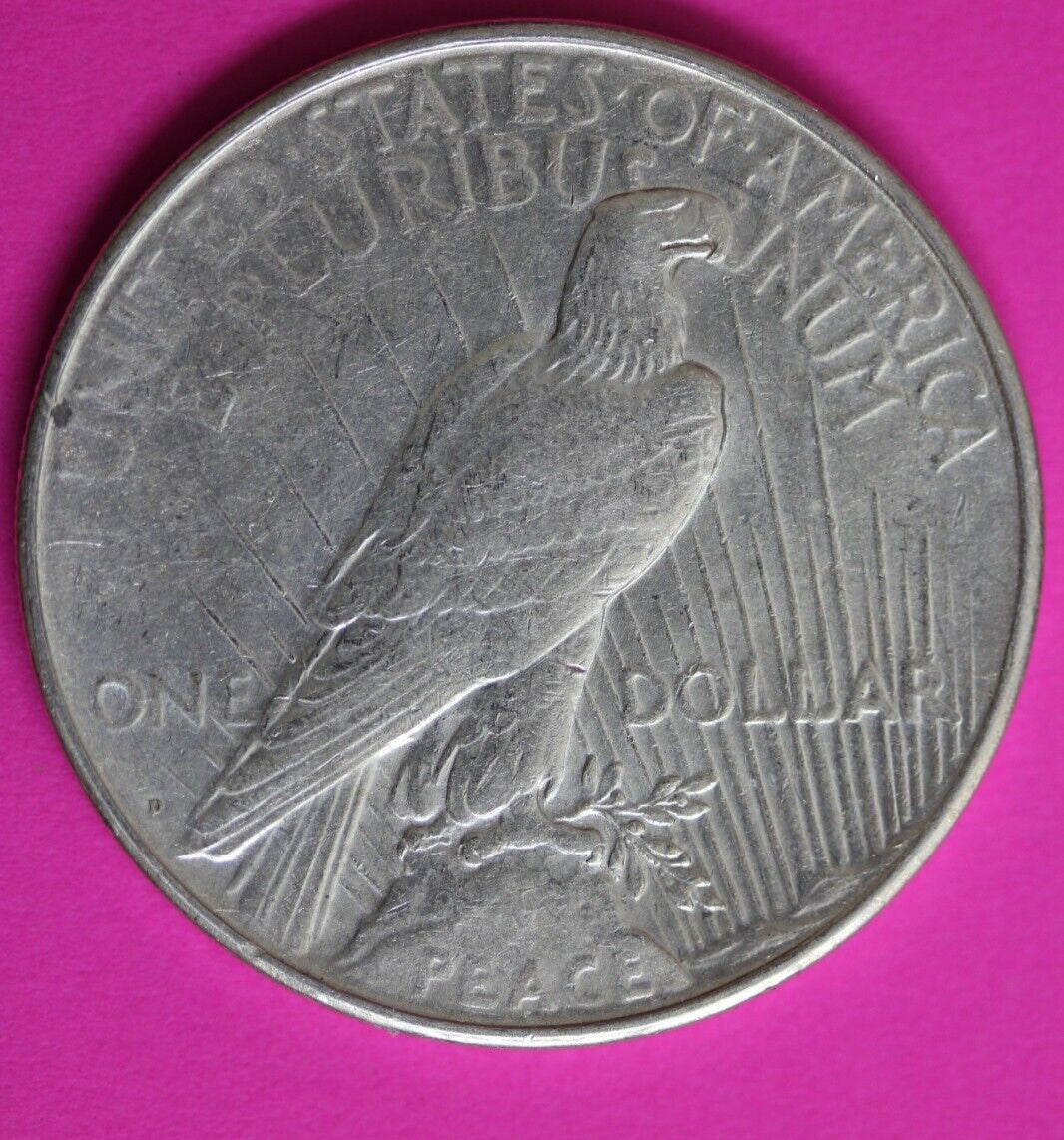 1923 D Liberty Peace Silver Dollar Exact Coin Shown Nice Luster Better Grade 138