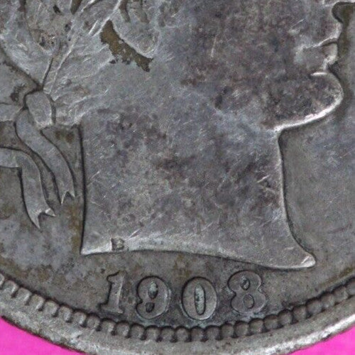 High Grade 1908 S Barber Liberty Dime Scarce Semi Key Date Silver Coin 45